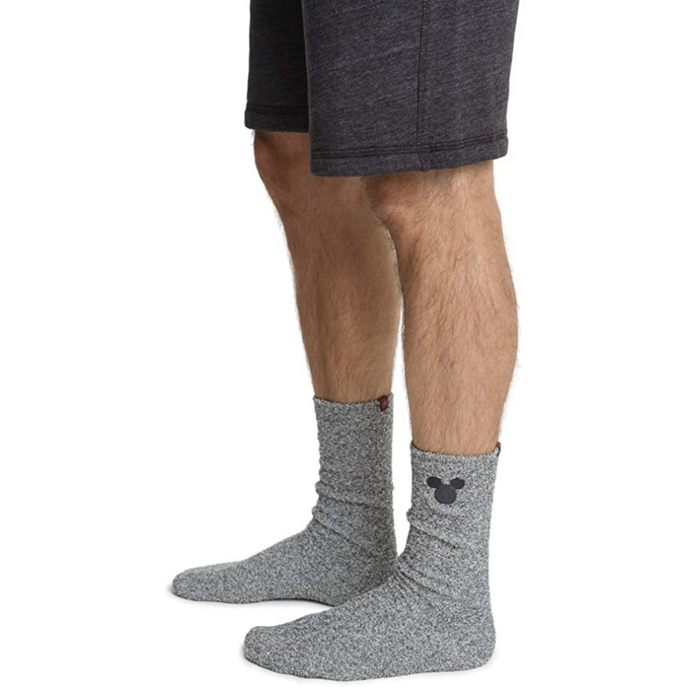 CozyChic Classic Disney Mickey Men's Socks Gray