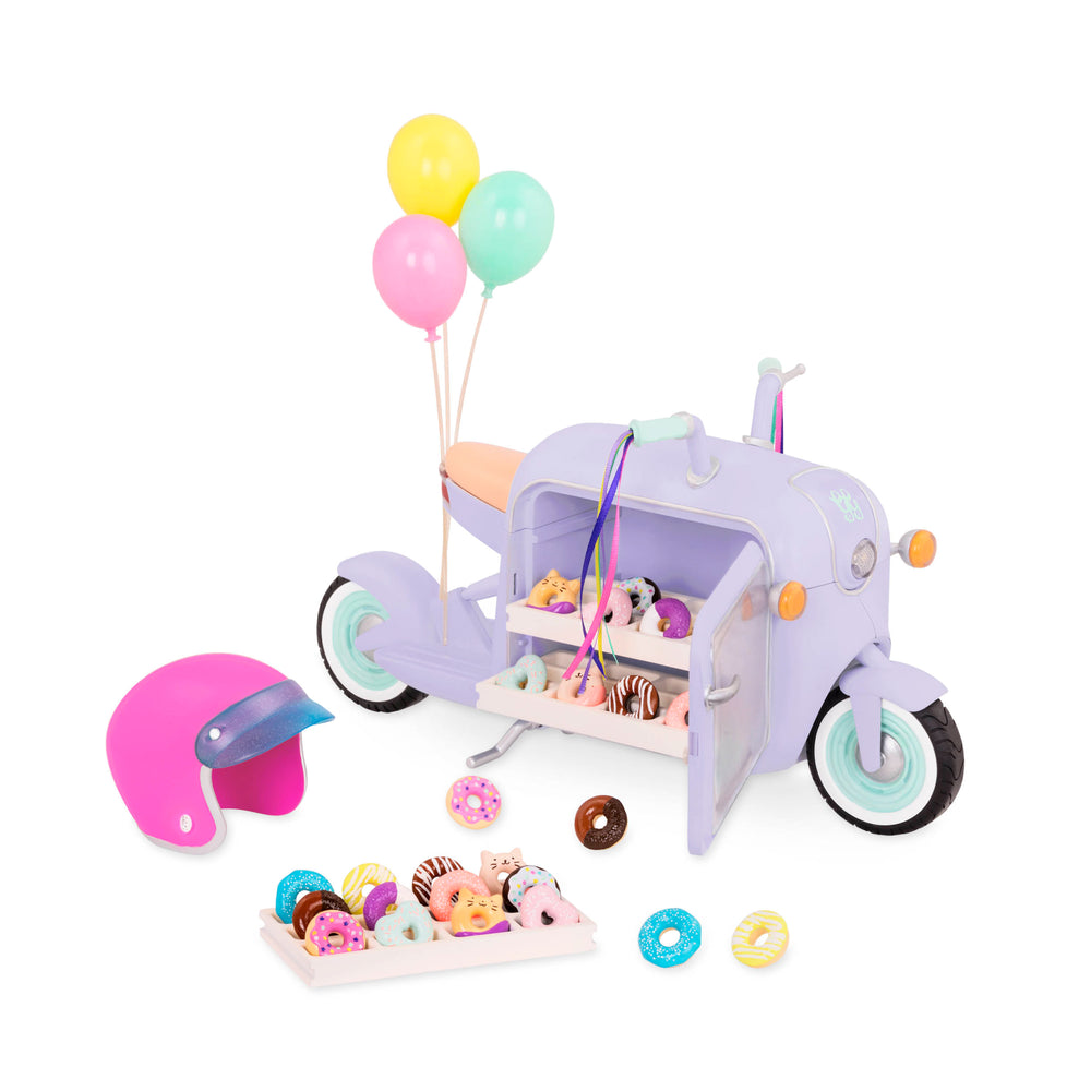 Glitter Girls Donut Delivery Scooter