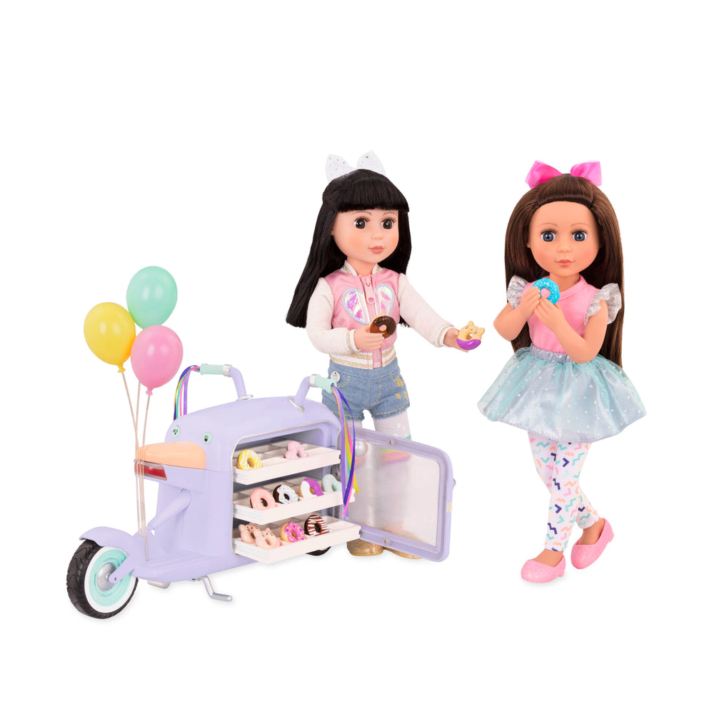 Glitter Girls Donut Delivery Scooter