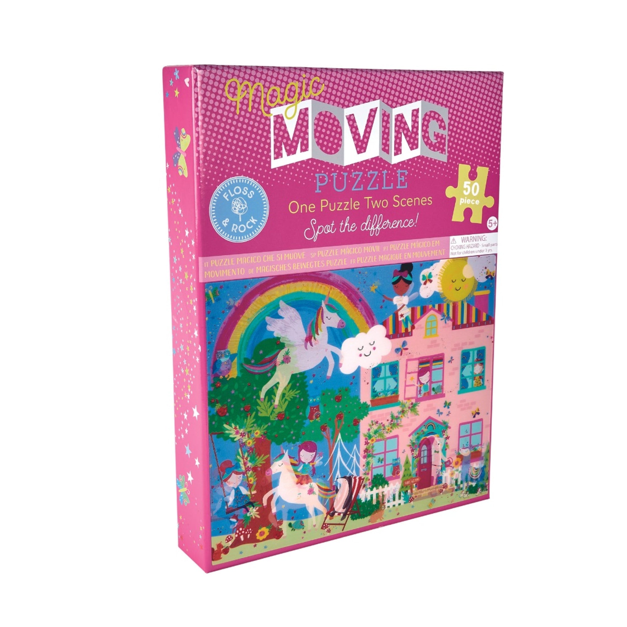 Floss and Rock Rainbow Fairy 50 Piece Magic Moving Puzzle
