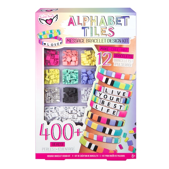 Alphabet Tiles Message Bracelet kit