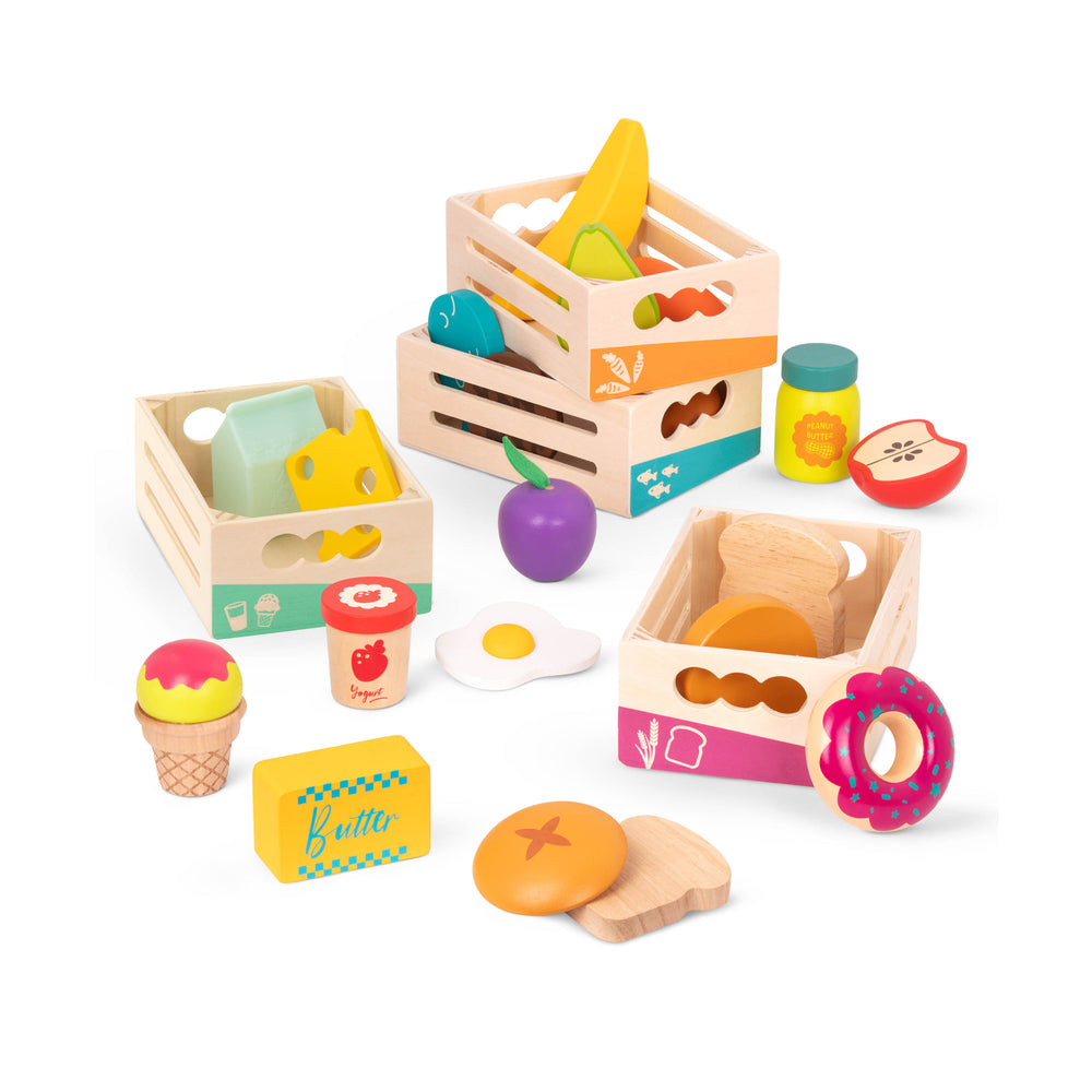 B. Toys Wooden Food Groups