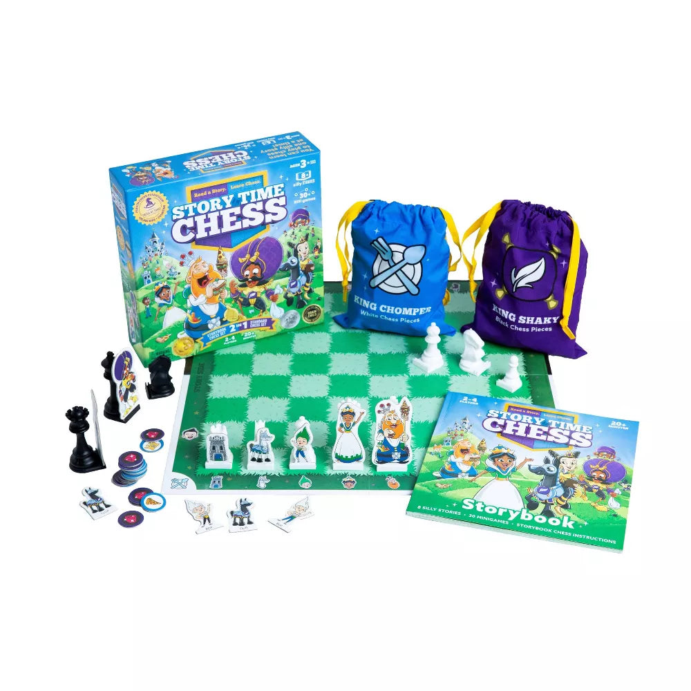 ROO GAMES Quick Chess - Learn Chess with 8 Simple Activities - For Ages 6+  - Chess Set for Kids