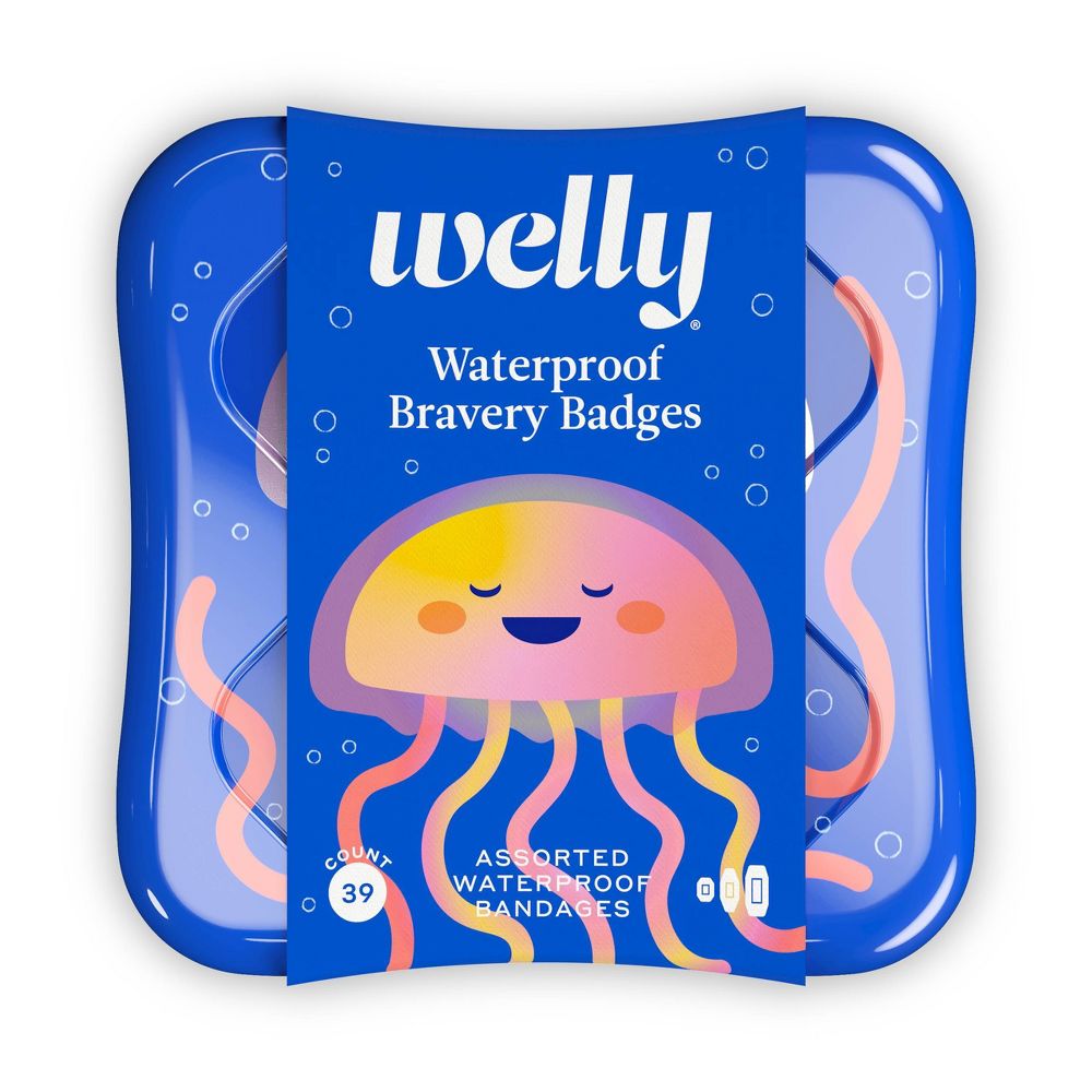 Welly Assorted Jellyfish Waterproof Bravery Badges