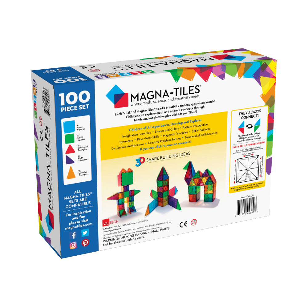 Classic Magna-Tiles | 100 pc