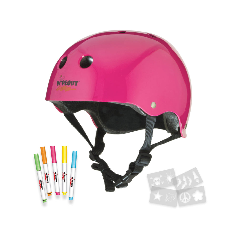 Wipeout Helmet Neon Pink Youth M 5+