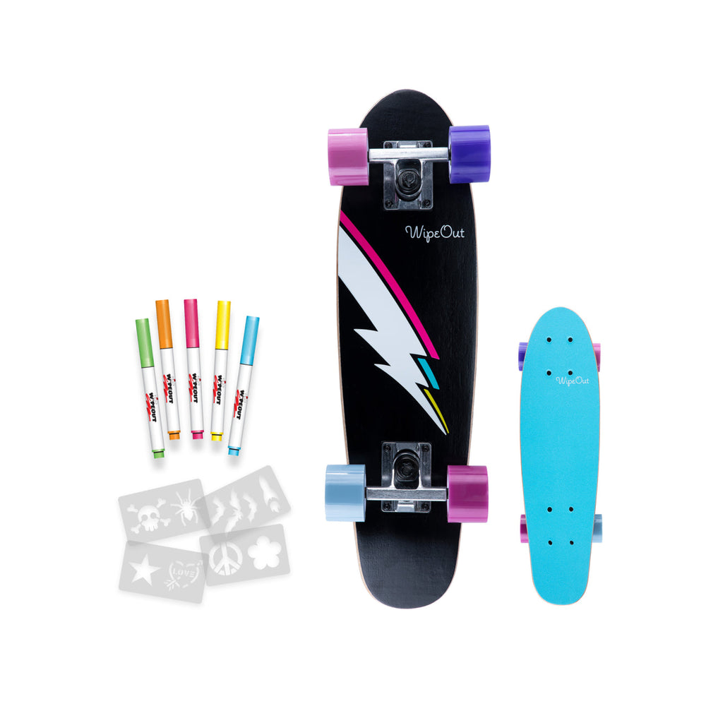 Wipeout Skateboard Lightning Bolt