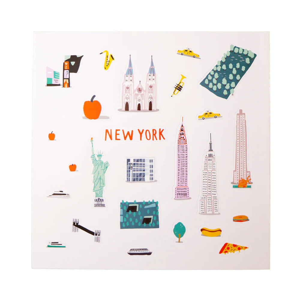 Jaq Jaq Cities of Wonder New York Stickers