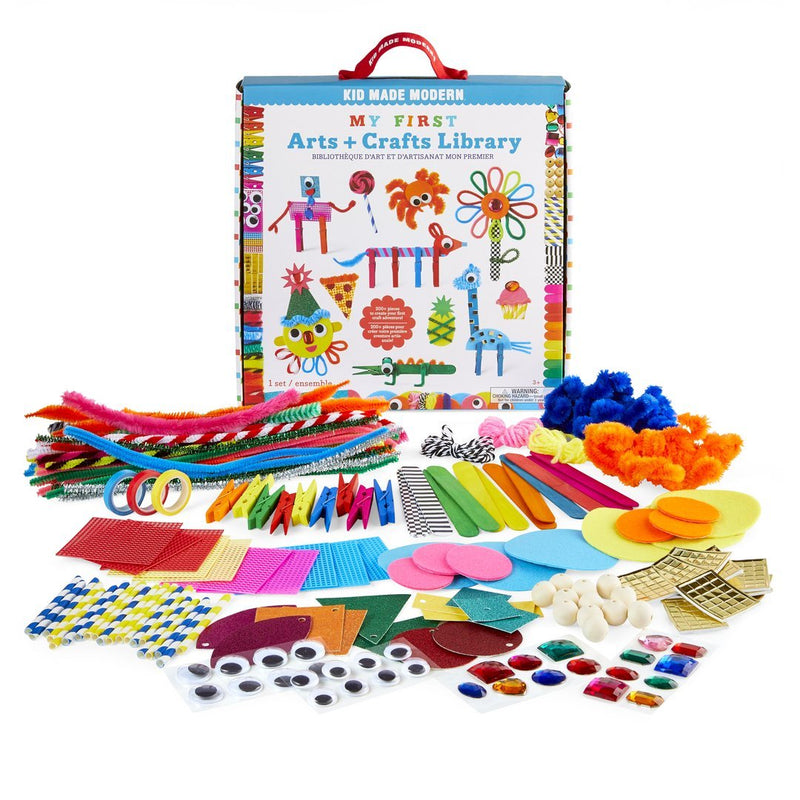 Olly Kids Craft Kits Library in a Plastic Craft Box Craft and Art Supplies  for Kids Ages 4 5 6 7 8 9 10 11 and 12 Year Old Boys & Girls 