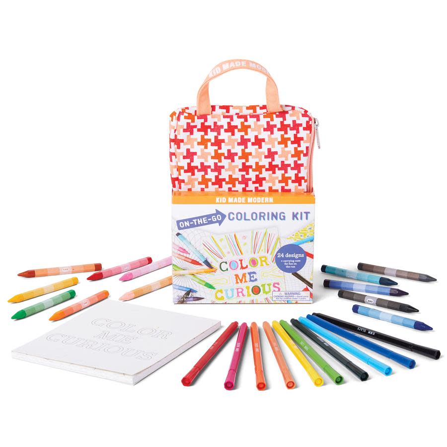 Kid Made Modern On The Go Coloring Kit