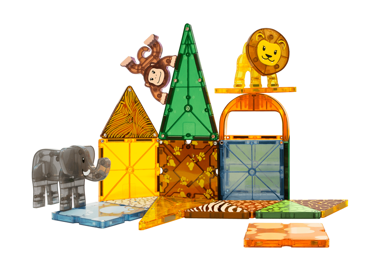 Magna-Tiles Safari Animals 25-Piece Building Set