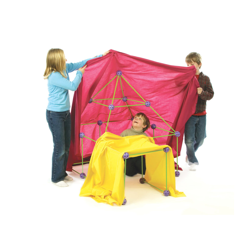 Crazy Forts! 69 Piece Buildable Indoor/Outdoor Play Fort