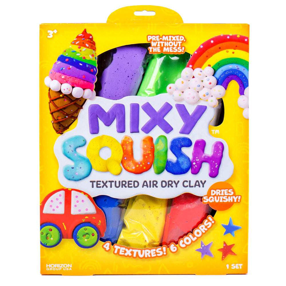 Mixy Squish Rainbow Textured Air Dry Clay