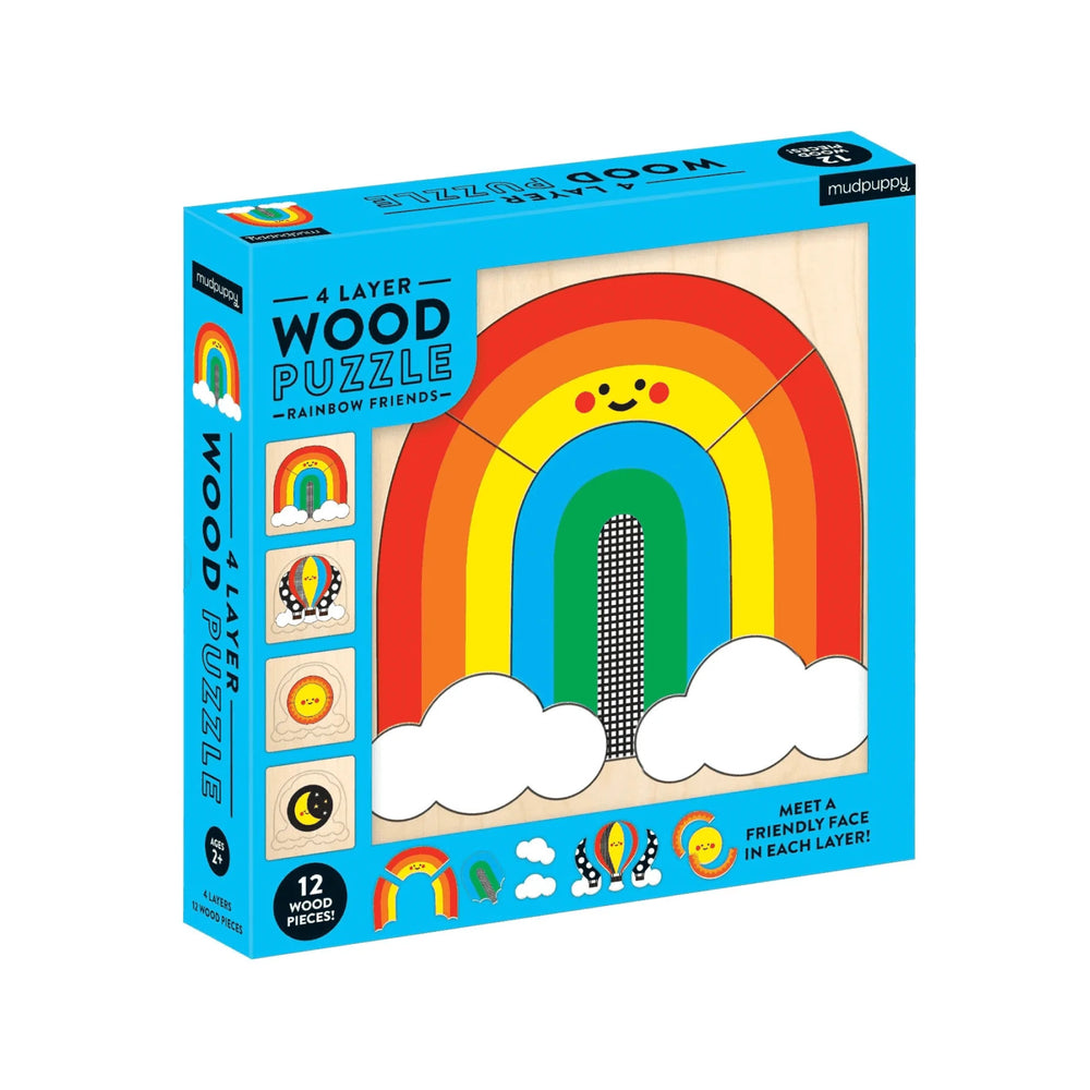 Mudpuppy Rainbow 4 Layer Puzzle