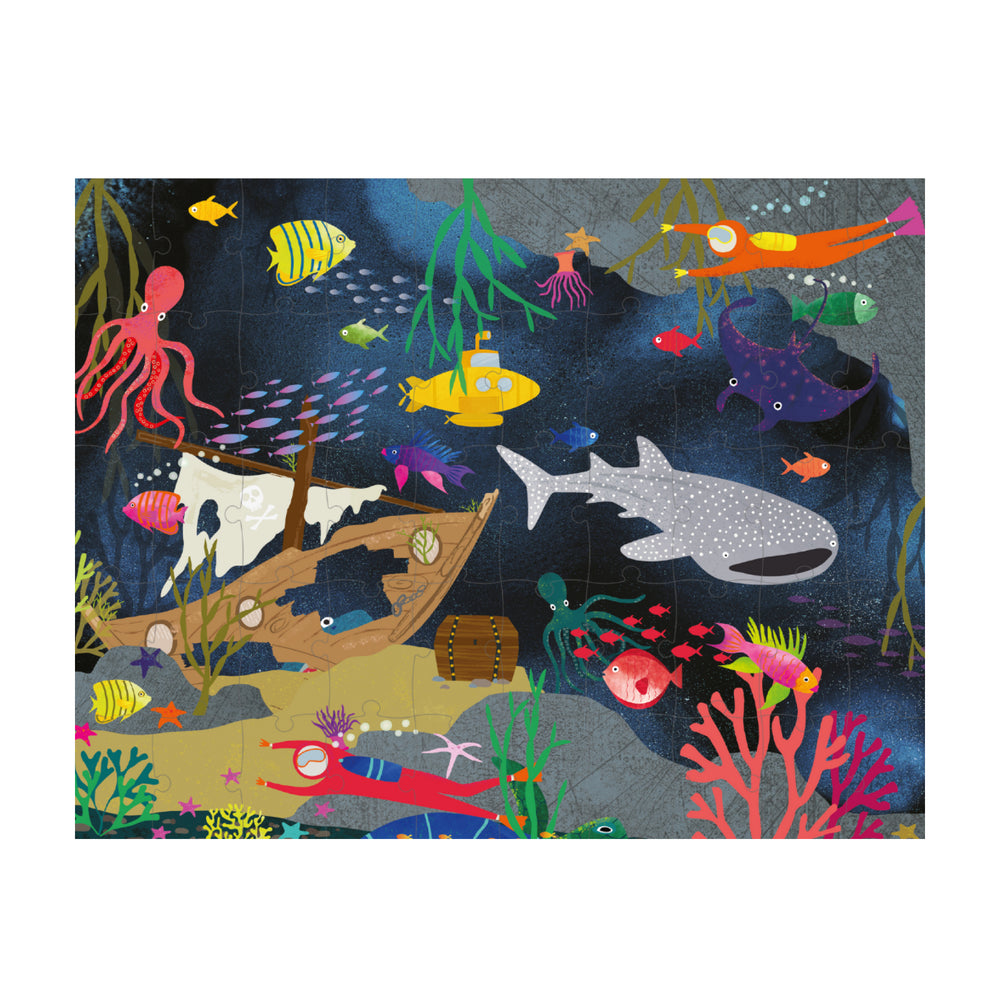 Floss and Rock Deep Sea 50 Piece Magic Moving Puzzle