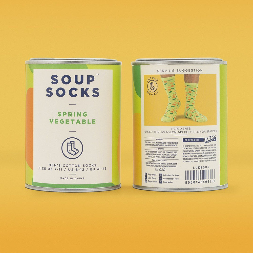 Luckies of London - Luckies Originals - Soup Socks Spring Vegetable