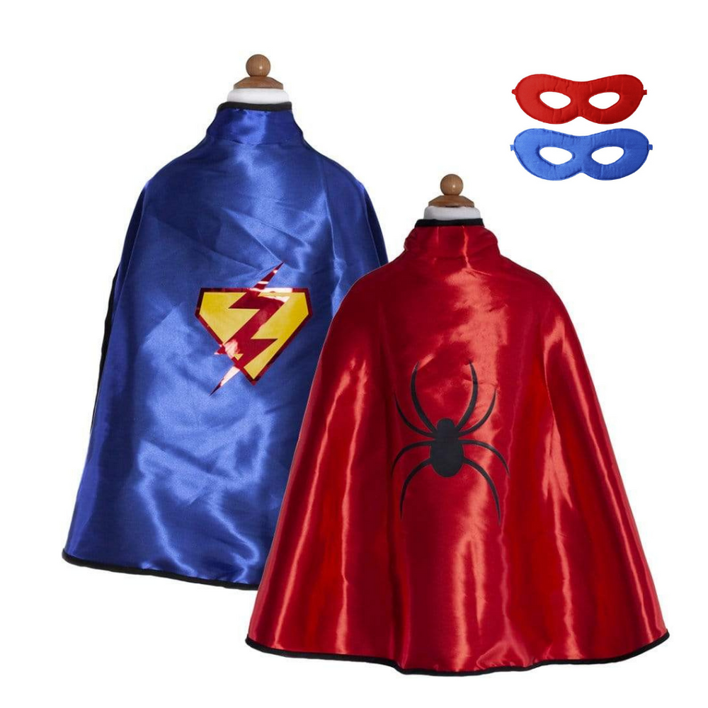 Great Pretenders Reversible Adventure Cape with Mask 5-6