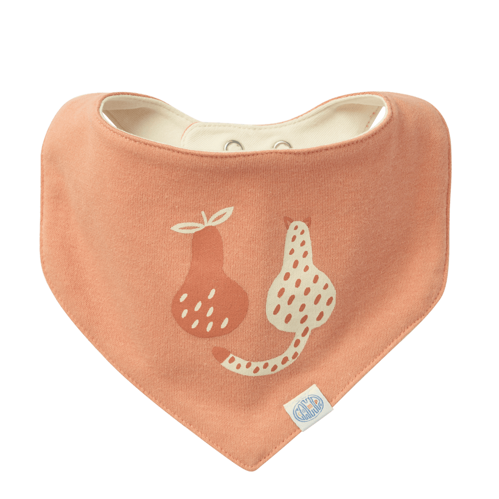 CAMP Bandana Bib - Orange Leopard