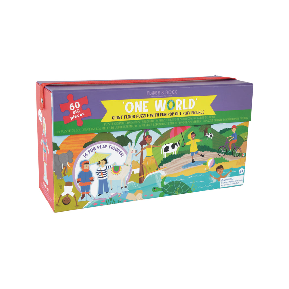 Floss and Rock One World 60 Piece Puzzle with Figures