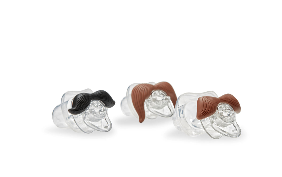 The Mustache Pacifier 3-Piece Set