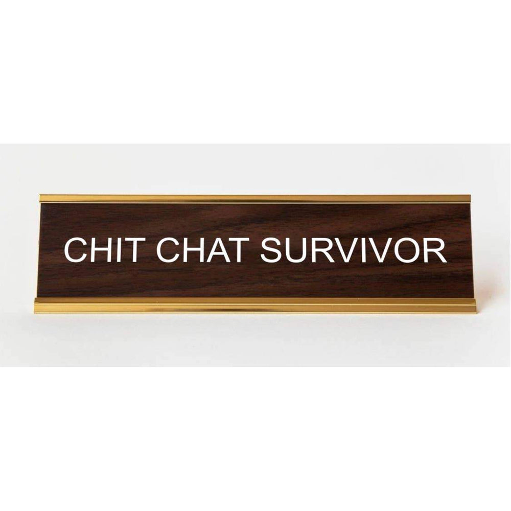 He Said, She Said - Chit Chat Survivor Nameplate