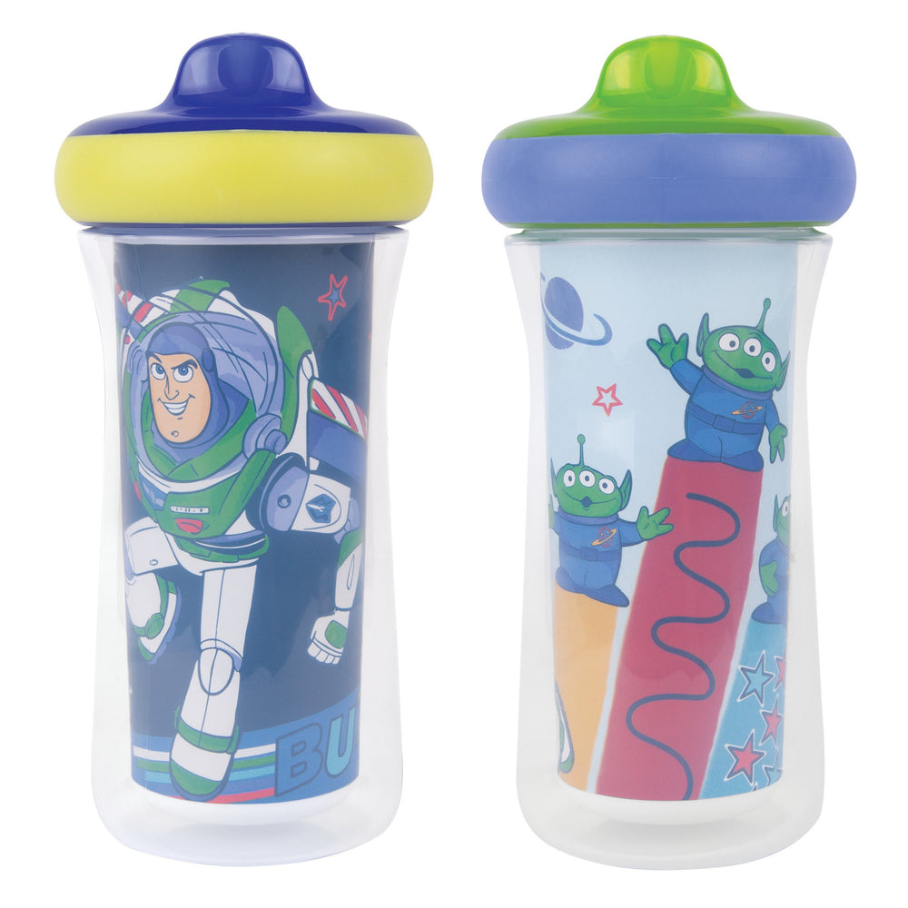 Disney Pixar Toy Story Stainless Steel Water Bottle with Built-In Straw