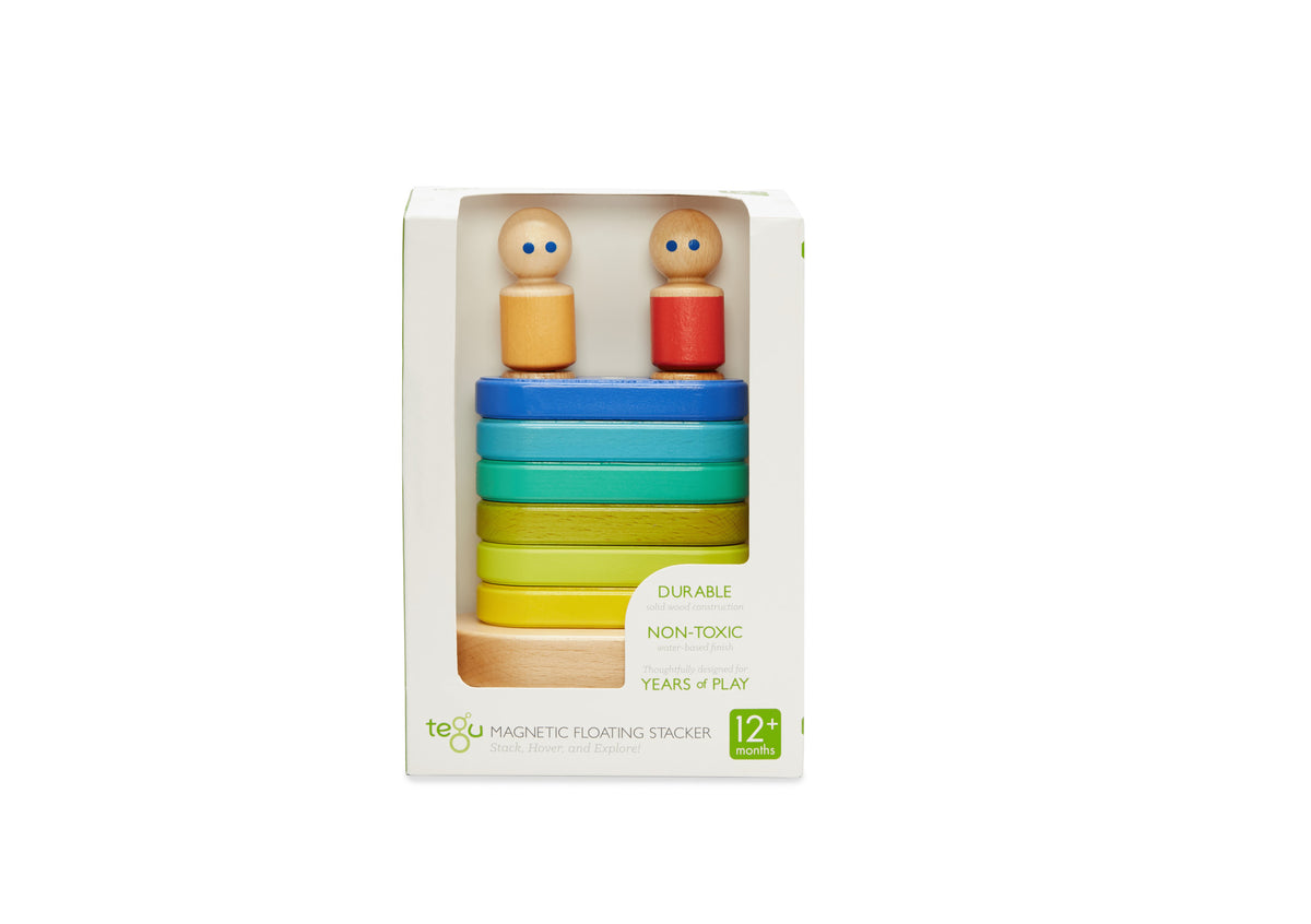 Tegu Baby & Toddler 11-Piece Magnetic Floating Stacker