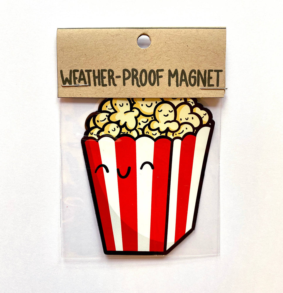 Movie Theater Popcorn Weatherproof Magnet