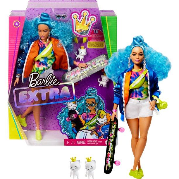 Barbie Extra Doll - Blue Afro Hair