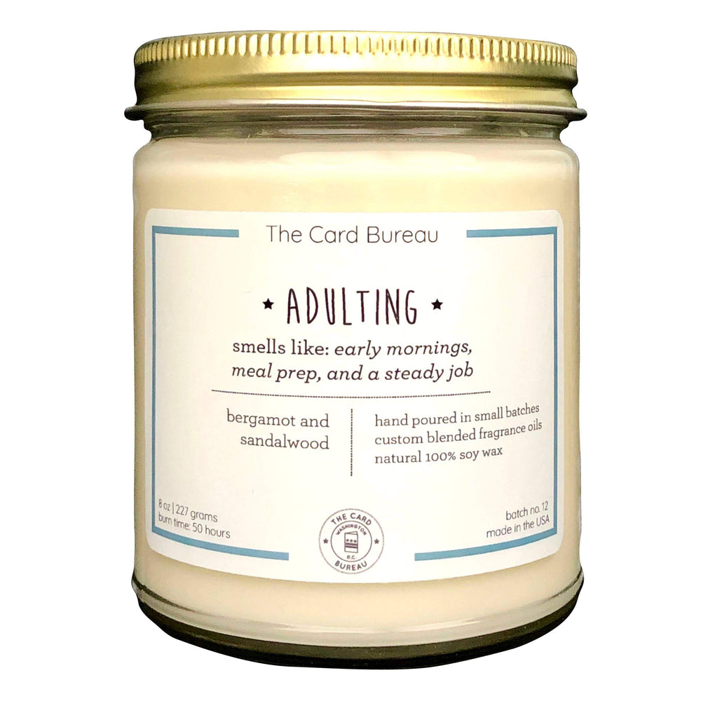 The Card Bureau - 8 oz Adulting Soy Candle