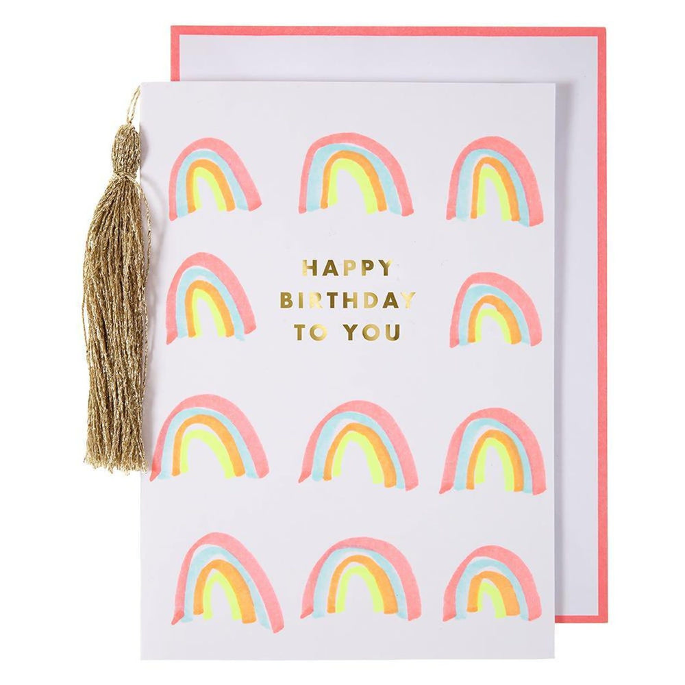 Meri Meri Rainbows & Tassel Birthday Greeting Card