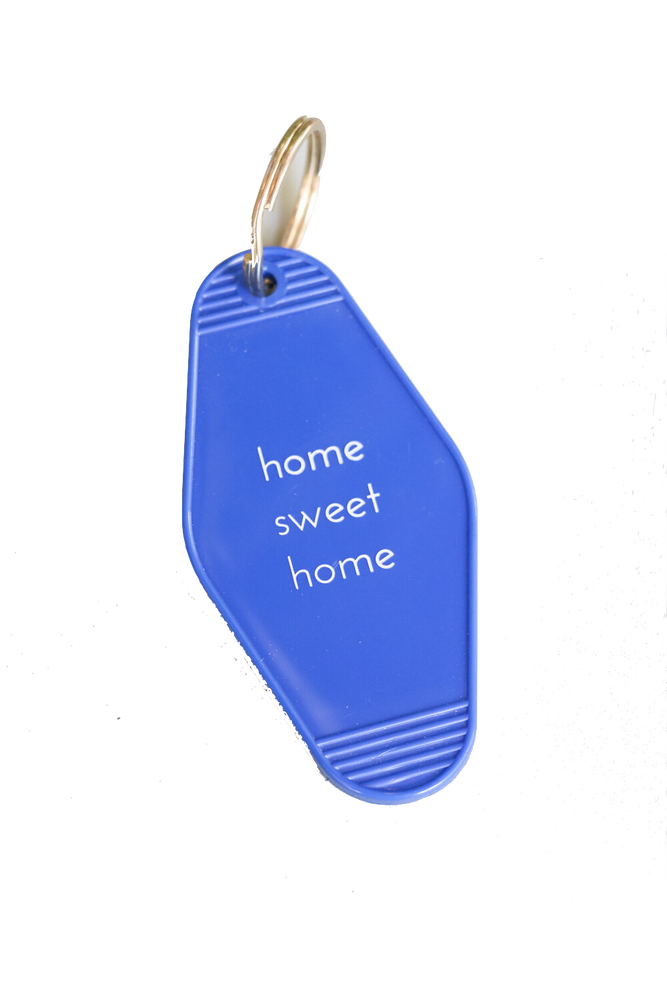 Home Sweet Home Motel Key Tag (Blue)