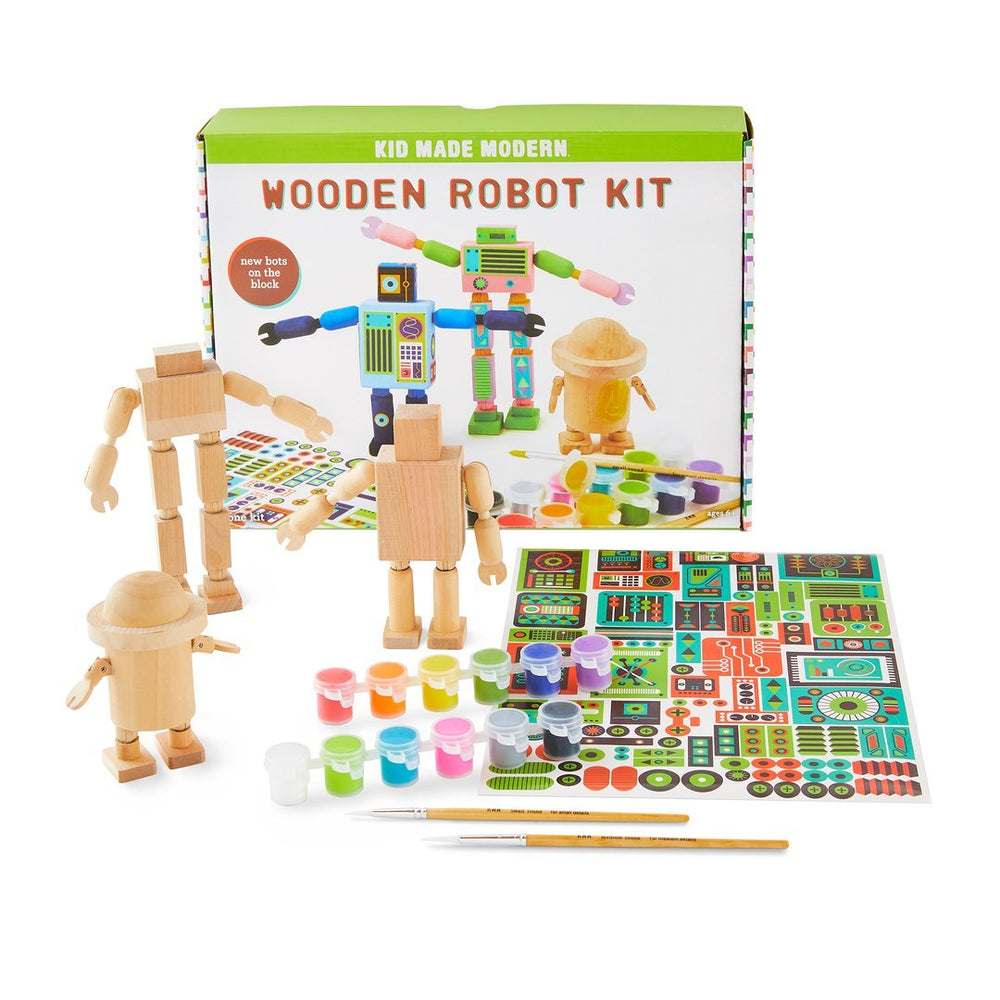 Kid Made Modern Wooden Robot Kit