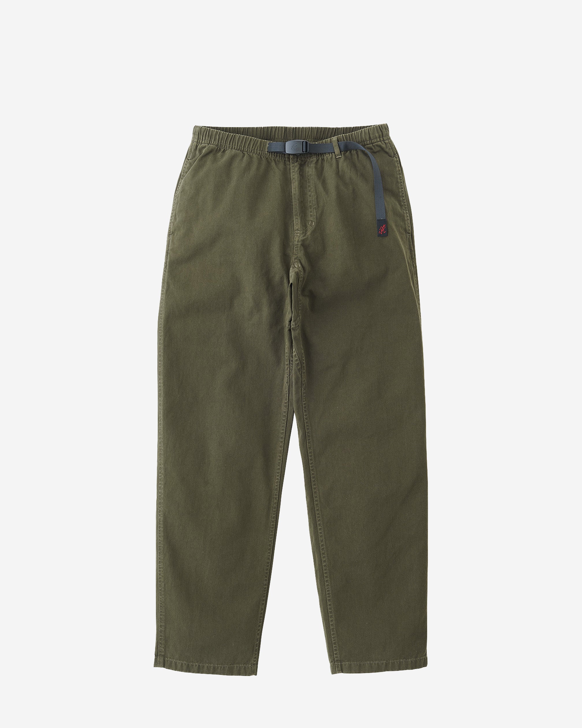 The Original 1982 Gramicci Pants Features gusseted crotch for freedom-of-movement Easy-adjust waistband with integrated belt and buckle Zip fly with two side seam pockets and two back welt pockets Relaxed fit and low rise Inseam 32" Made with 100% Organic Cotton Twill