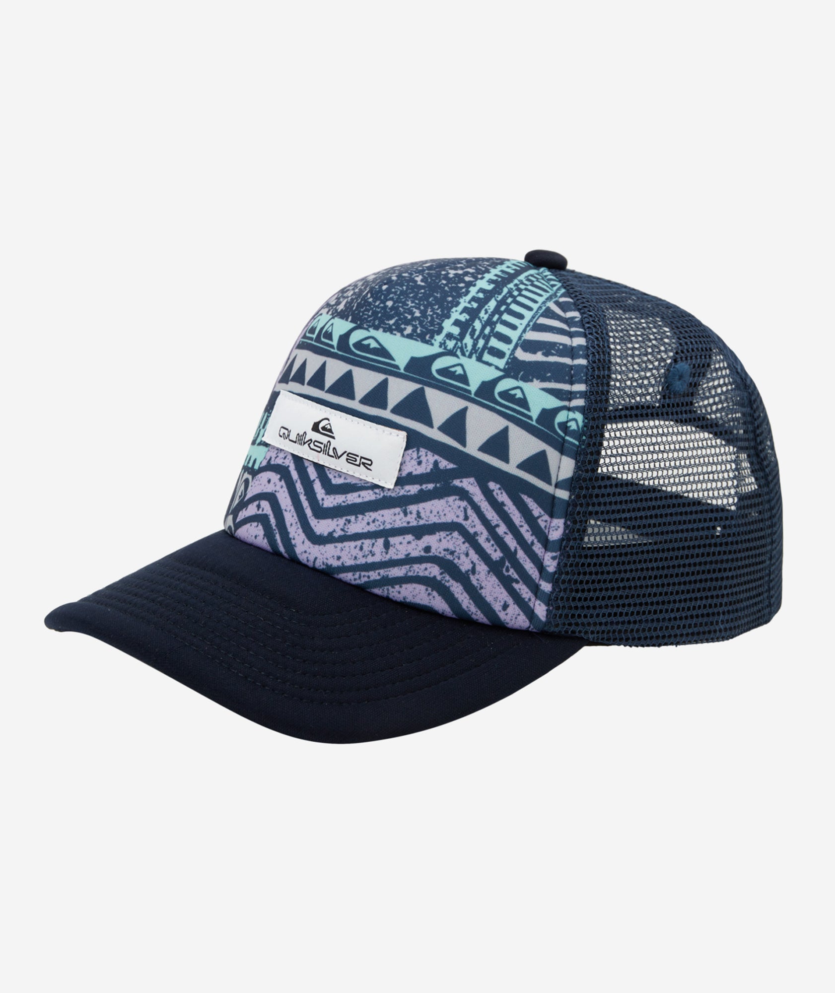 The Buzzard Coop trucker hat earns its stripes with 5-panel foam construction and sunset-hued bands of colors. Snapback closure lets you create a personalized fit.