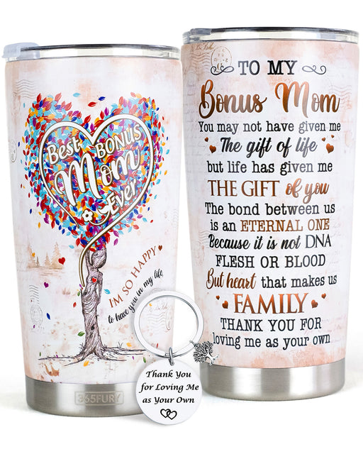 Step Mom Custom Tumbler Thanks For Stepping Into My Life Best Bonus Mom  Personalized Gift