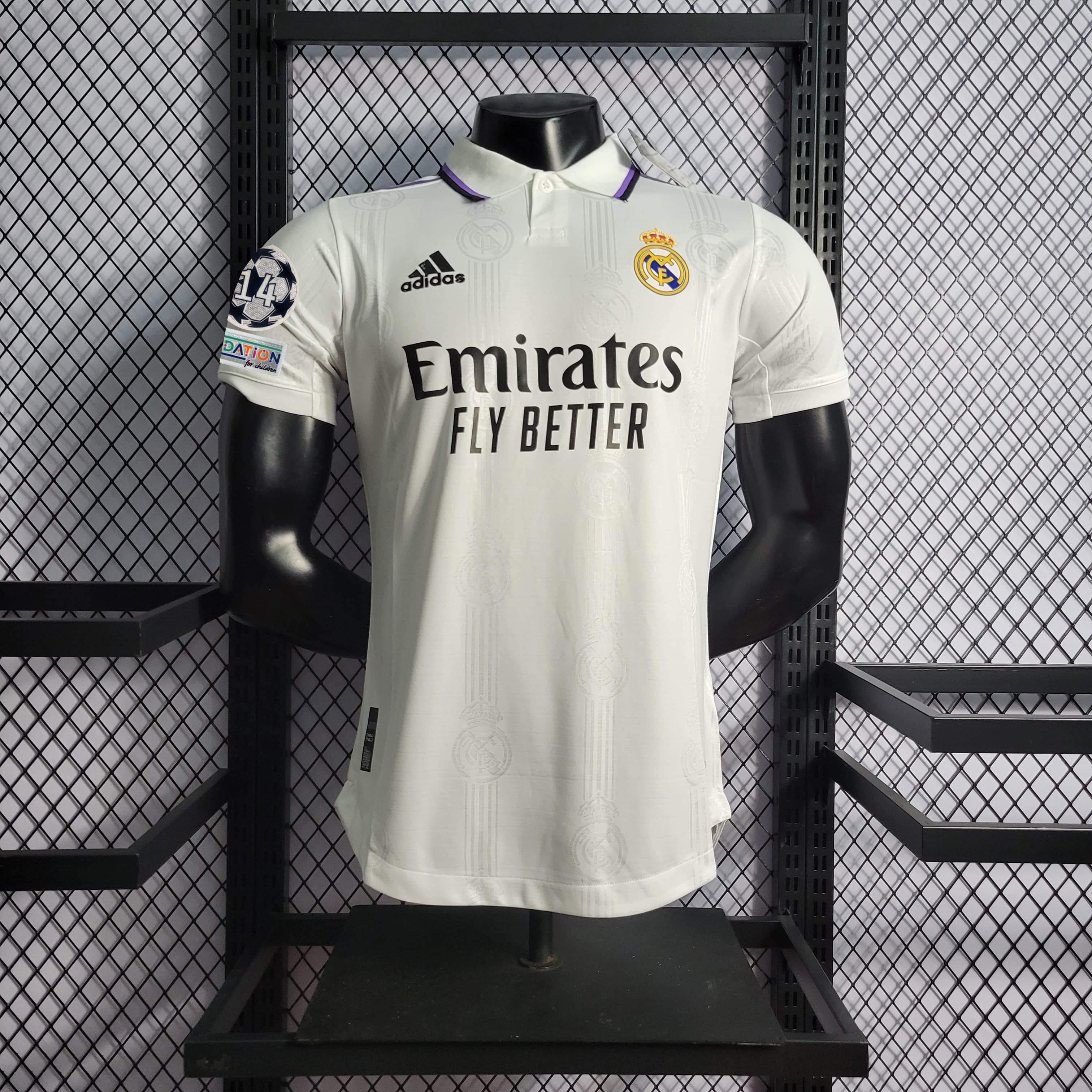 real madrid player version jersey