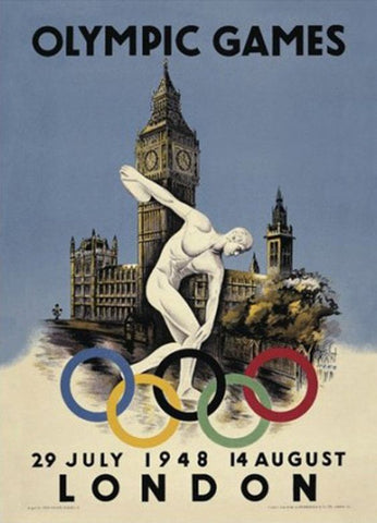 1948 london olympics poster