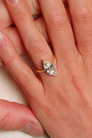 victoria beckhams marquise engagement ring