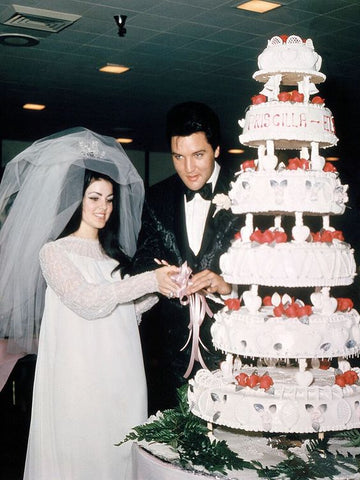 Elvis Presley and Priscilla Presley wedding