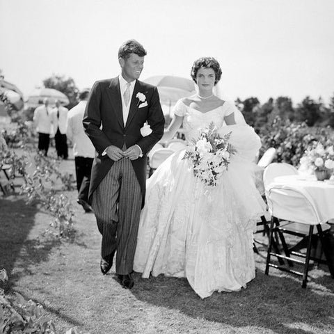 JFK and jackie wedding day