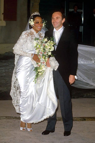diana ross and arne naess wedding photo