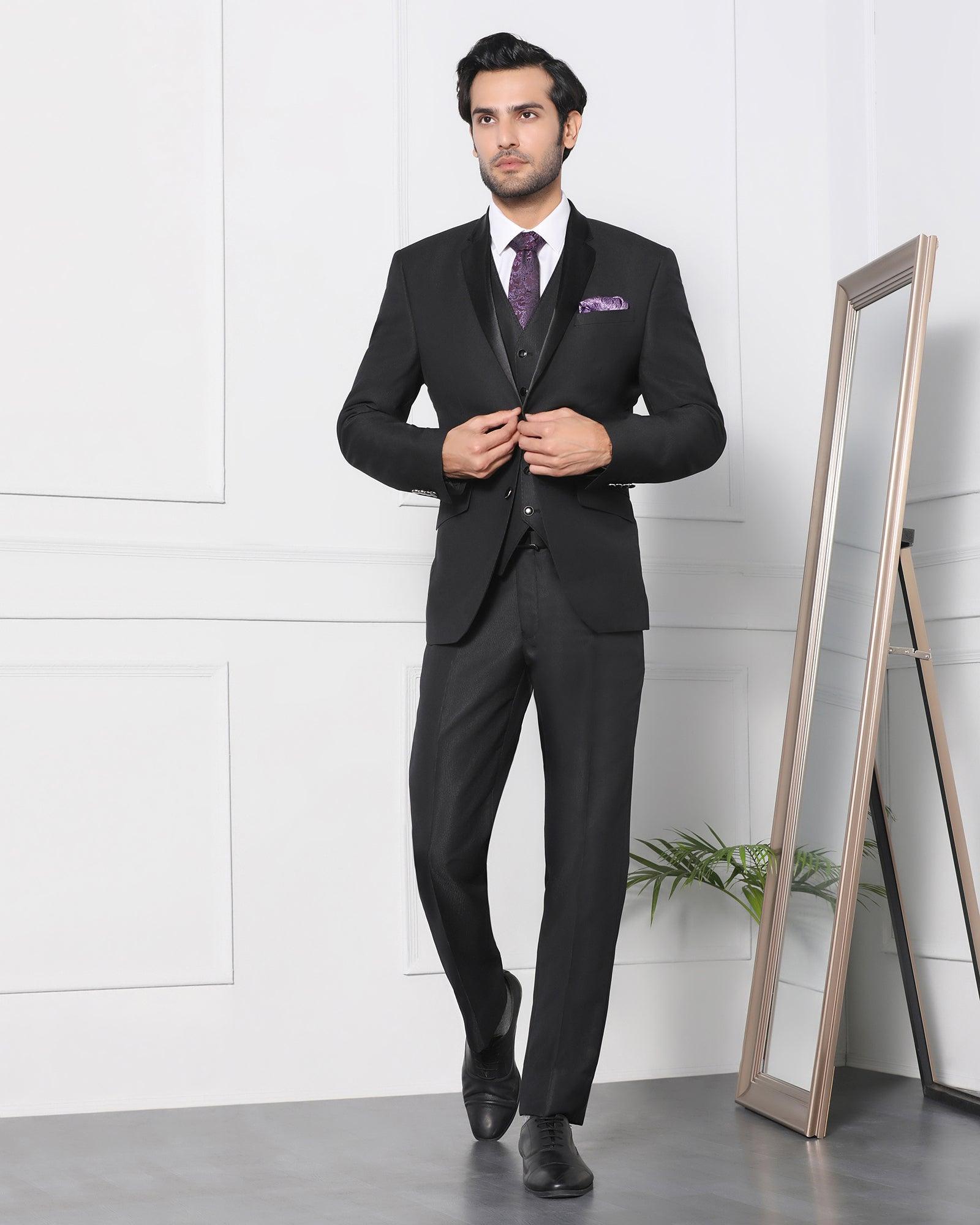 3 pcs suit in black jaydon blackberrys clothing 1