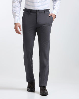 Tailored Fit two-pleat Grey trousers - 7207| Mytailorstore