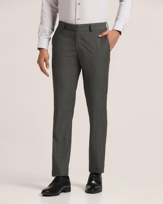 Slim Comfort B-95 Formal Dark Green Check Trouser - Sams