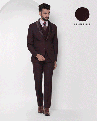 Buy Raymond Dark Maroon Suits (Size: 44)-RIDB00613-M7 at Amazon.in