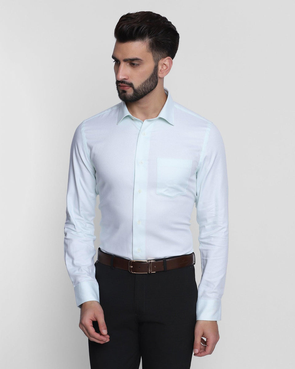 Textured Formal Shirt In Mint (Quint)