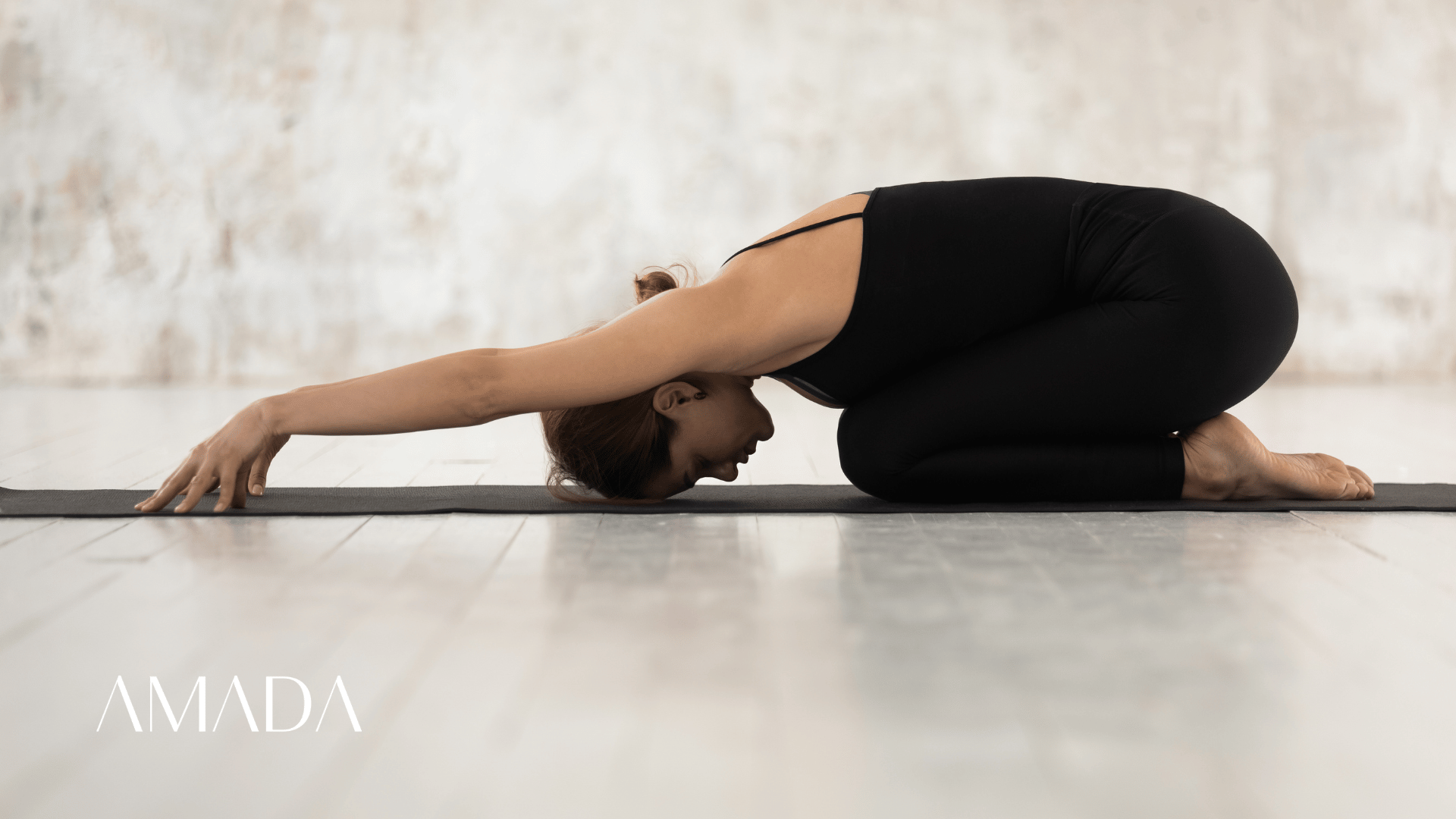 Child’s yoga pose.