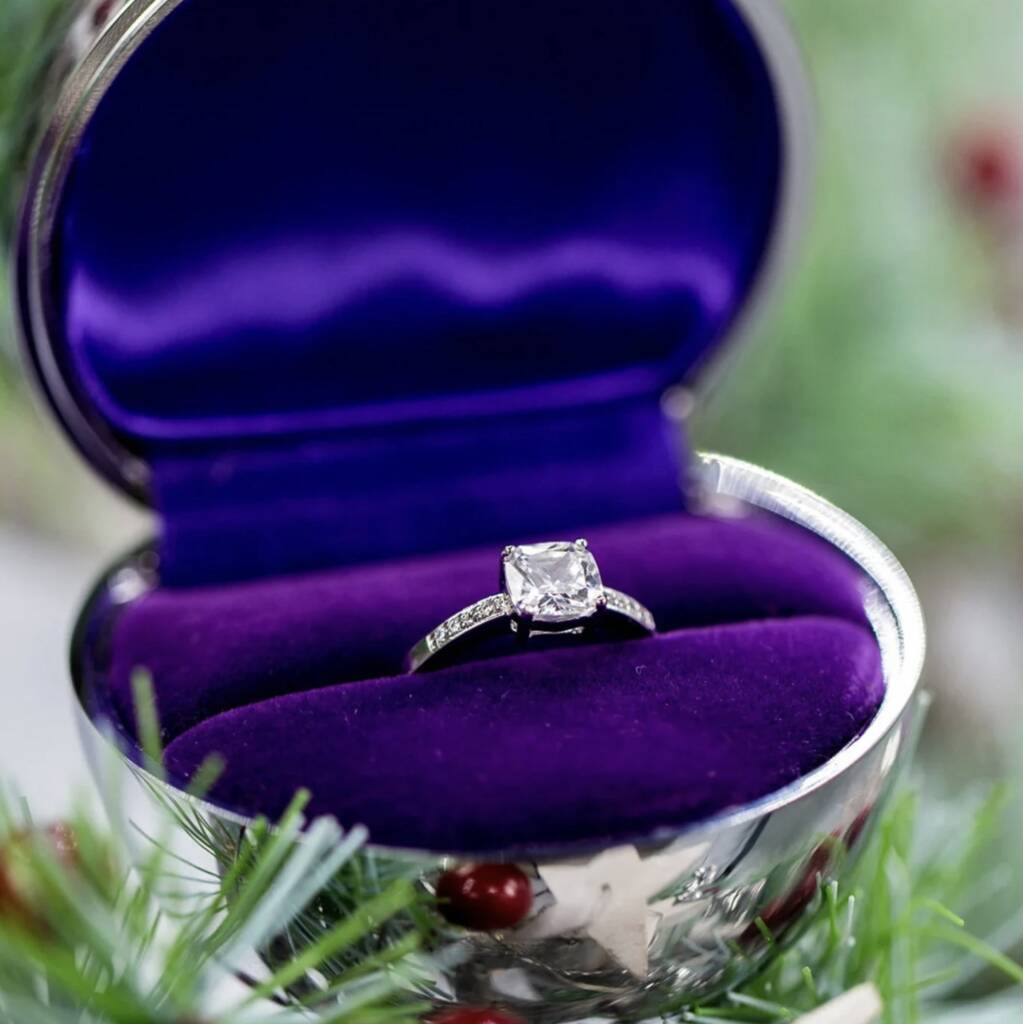 bauble engagement ring