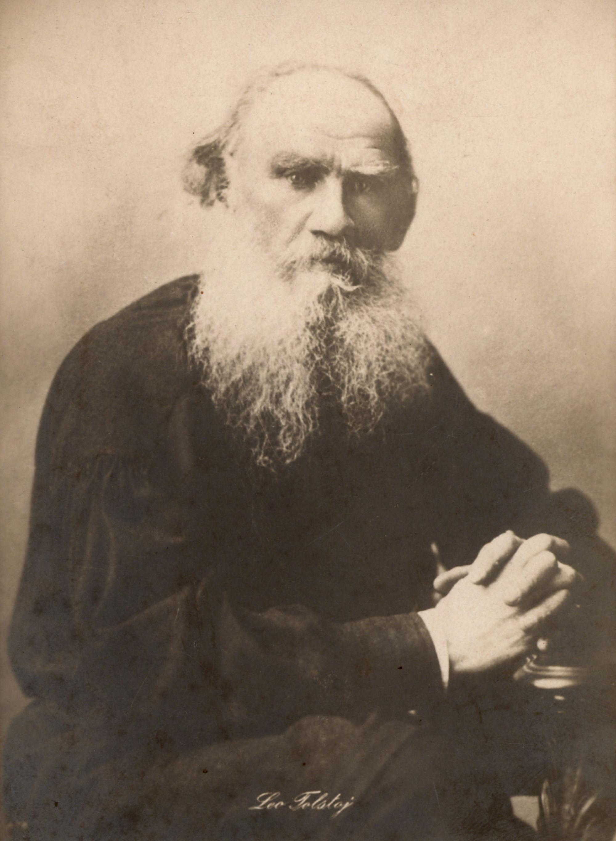 Russian writer Leo Tolstoy